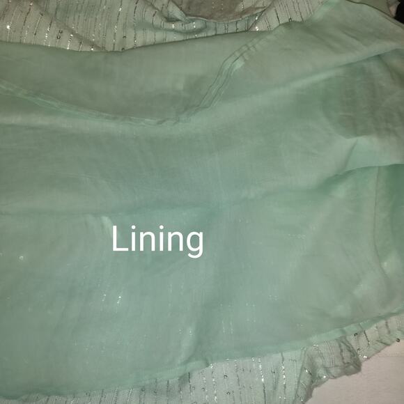 Sundress Laura Maxi Dress MINT GREEN M/L Boho Formal Gown Sparkle NWT Sexy Slits - Picture 13 of 16